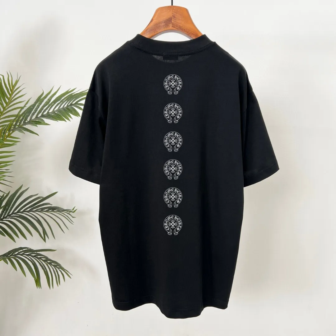 🅿️190 Croxin's new printed trendy brand short-sleeved T-shirt with letter pattern, whether it is T-shirt or sweatshirt, it is a hot item every year. The fabric is made of exclusive custom-dyed 250g Solona cotton 🐎🐎Size: S-XXL white black